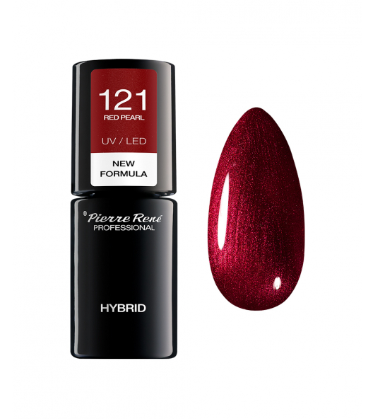 Hybrid Coloured Polish new 121 RED PEARL