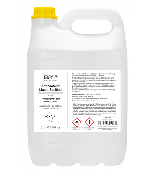 Antybakteryjny Płyn Do Dezynfekcji - Antibacterial Liquid Sanitizer 5000 ml