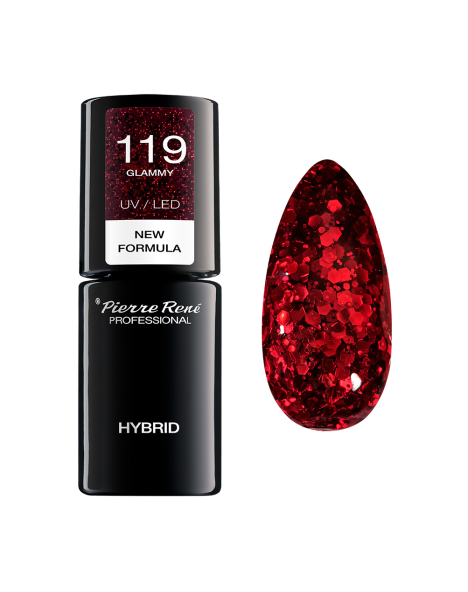Lakier do paznokci hybrydowy 119 GLAMMY