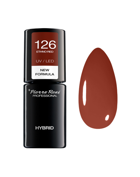 Lakier do paznokci hybrydowy 126 ETHNO RED