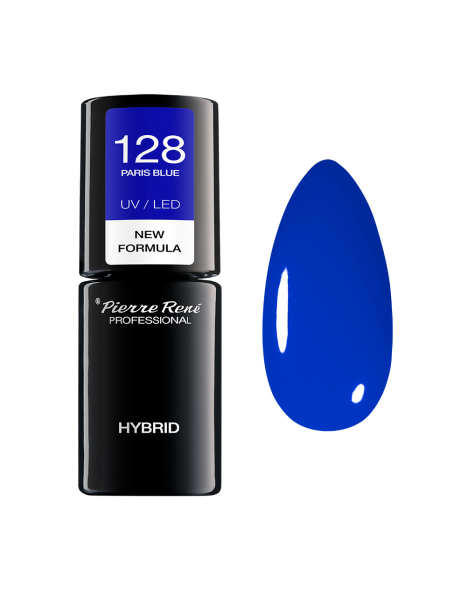 Lakier do paznokci hybrydowy 128 PARIS BLUE