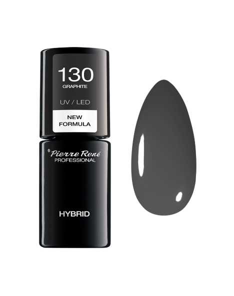 Lakier do paznokci hybrydowy 130 GRAPHITE