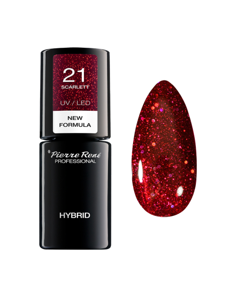 Lakier do paznokci hybrydowy 21 SCARLETT