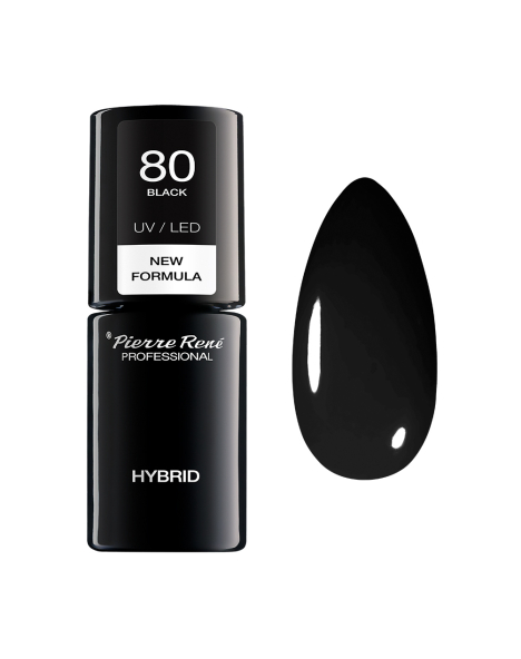 Lakier do paznokci hybrydowy 80 BLACK