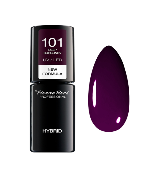 Lakier do paznokci hybrydowy 101 DEEP BURGUNDY 