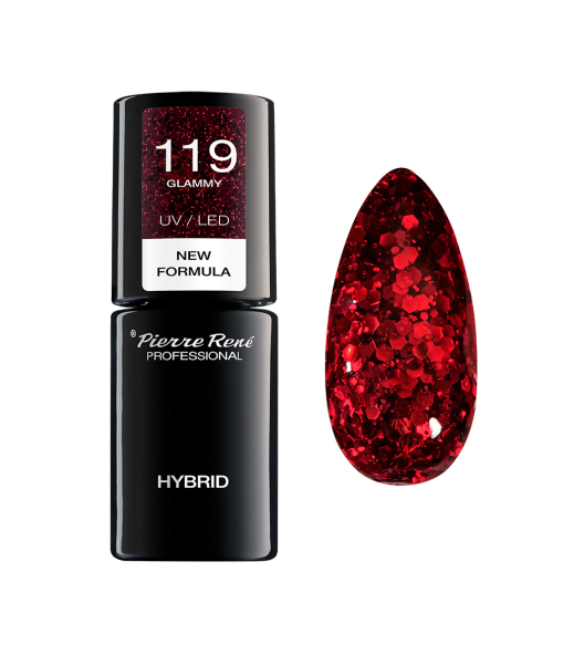 Lakier do paznokci hybrydowy 119 GLAMMY