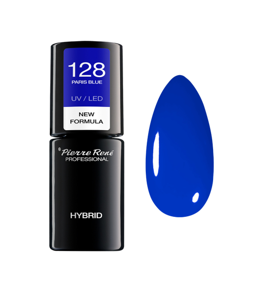 Lakier do paznokci hybrydowy 128 PARIS BLUE