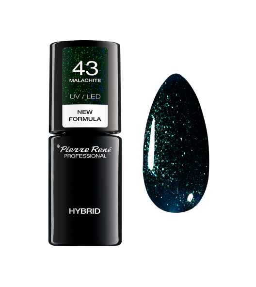 Lakier do paznokci hybrydowy 43 MALACHITE 