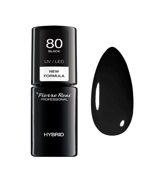 Lakier do paznokci hybrydowy 80 BLACK