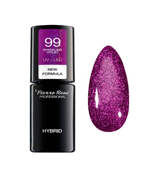 Hybrid Coloured Polish 99 SPARKLING VIOLET